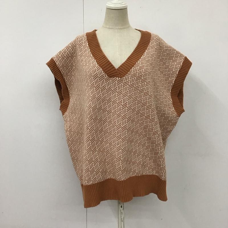 AMERICAN HOLIC アメリカンホリック ベスト ベスト Vest HA23L2X0200 Vネックジャガードニットベスト【USED】【古着】【中古】10113799