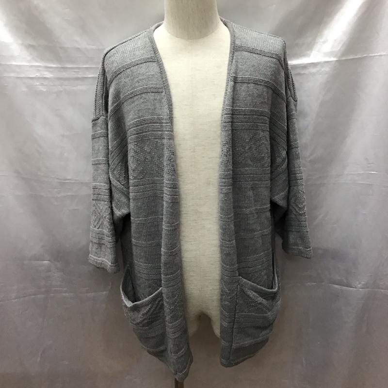 BAYFLOW ベイフロー 半袖 ニット、セーター Knit, Sweater 半袖ニットカーディガン 前ボタン カジュアルカーディガン【USED】【古着】【中古】10114866