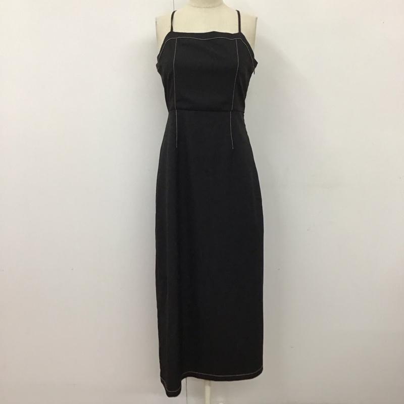 archives アルシーヴ ロングスカート ワンピース One-Piece Long Skirt OP-1119 バックシャン 配色ステッチ キャミワンピース【USED】【古着】【中古】10115864