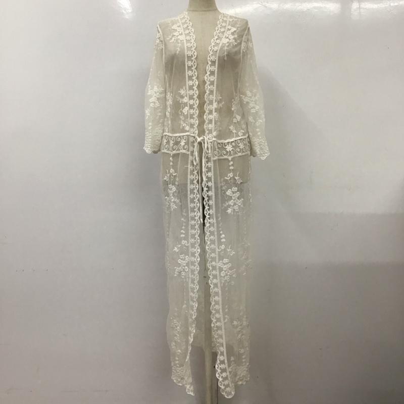 fifth フィフス 七分袖 カーディガン Cardigan ロングカーディガン 七分丈カットソー 前開カーディガン シアー【USED】【古着】【中古】10116363