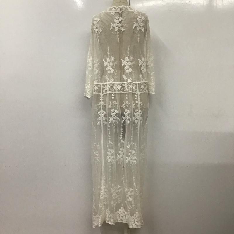 fifth フィフス 七分袖 カーディガン Cardigan ロングカーディガン 七分丈カットソー 前開カーディガン シアー【USED】【古着】【中古】10116363