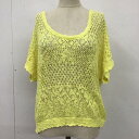 E hyphen world gallery イーハイフンワールドギャラリー 半袖 ニット、セーター Knit, Sweater 半袖ニットカットソー クルーネ...