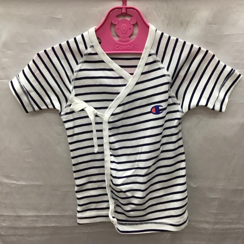 Champion チャンピオン 半袖 シャツ、ブラウス Shirt, Blouse ベビー 短肌着 ボーダー【USED】【古着】【中古】10116910