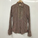 DIESEL ディーゼル 長袖 シャツ、ブラウス Shirt, Blouse 長袖シャツ カラーシャツ ポケットシャツ 長袖カットソー チェックシャツ【USED...