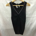 UNITED ARROWS ユナイテッドアローズ トップス トップス ノースリーブ 1518-699-1439 リネン 麻 ラメ【USED】【古着】【中古】10118176(4)