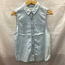 MOUSSY マウジー 半袖 シャツ、ブラウス Shirt, Blouse 0105SA30-6900 ノースリーブ デニム【USED】【古着】【中古】10118178(4)