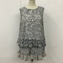 dazzlin ダズリン セットアップ セットアップ Set Up, Ensemble 021610401301 ノースリーブカットソー ショートパンツ 総レー...