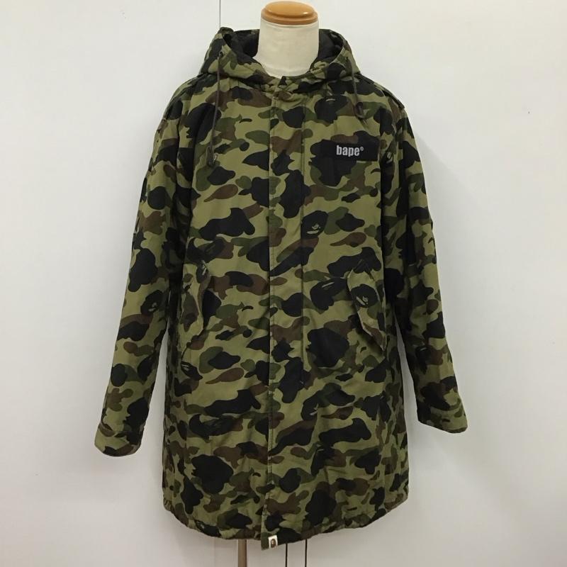 楽天クラシカA BATHING APE アベイシングエイプ ジャンパー、ブルゾン ジャケット、上着 Jacket ジップアップジャケット ロングジャケット アウター フード付きアウター【USED】【古着】【中古】10119224