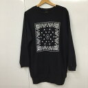 one way ワンウェイ 長袖 チュニック Short Dress, Long Shirt, Tunic スウェット【USED】【古着】【中古】1012018...