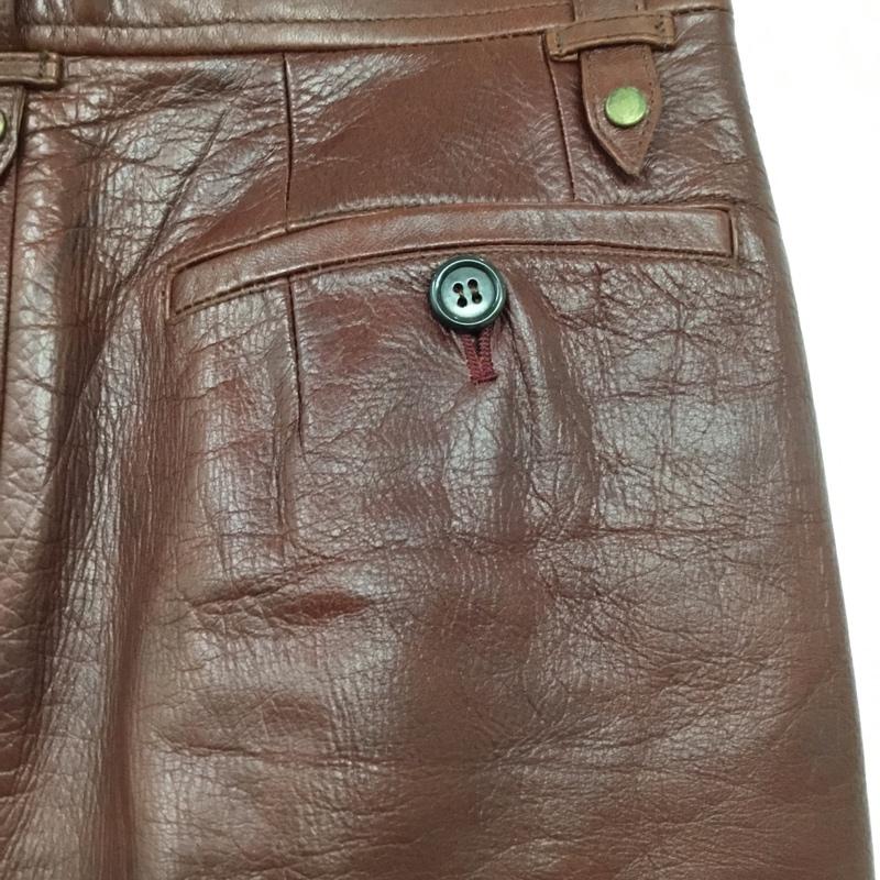 USED 古着 デニム、ジーンズ パンツ Pants, Trousers Denim Pants, Jeans duetrio 古着 レザーパンツ ワイドパンツ【USED】【古着】【中古】10120671