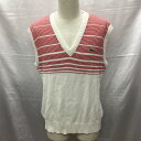 LACOSTE ラコステ ベスト ベスト Vest ニットベスト ノースリーブニット Vネック 70s フランス製【USED】【古着】【中古】10120697