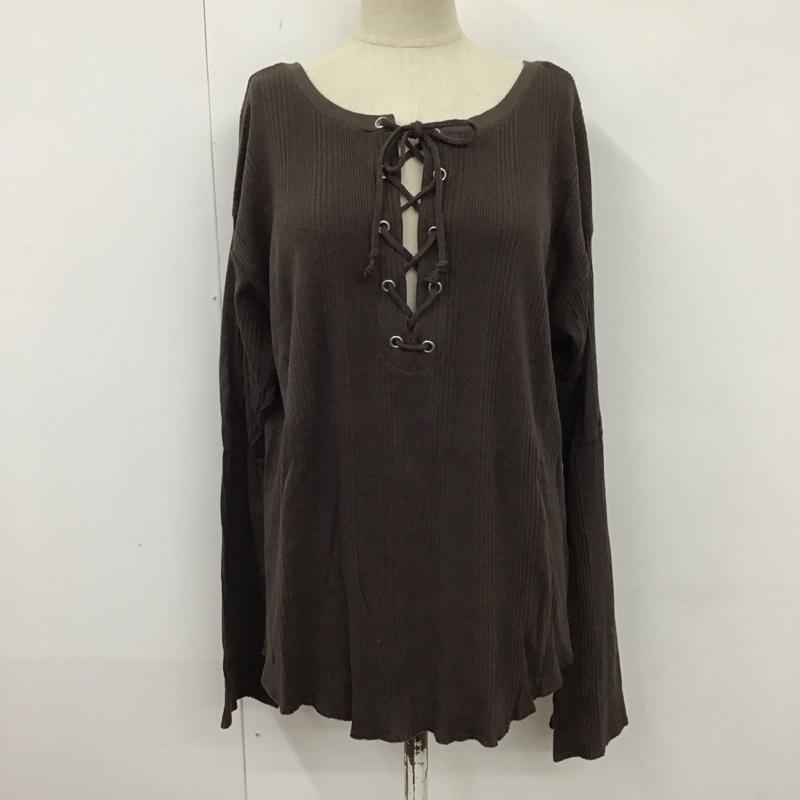 Ungrid アングリッド 長袖 カットソー Cut and Sewn 111952763801 2WayテレコデザインロングスリーブTee【USED】【古着】【中古】10121350