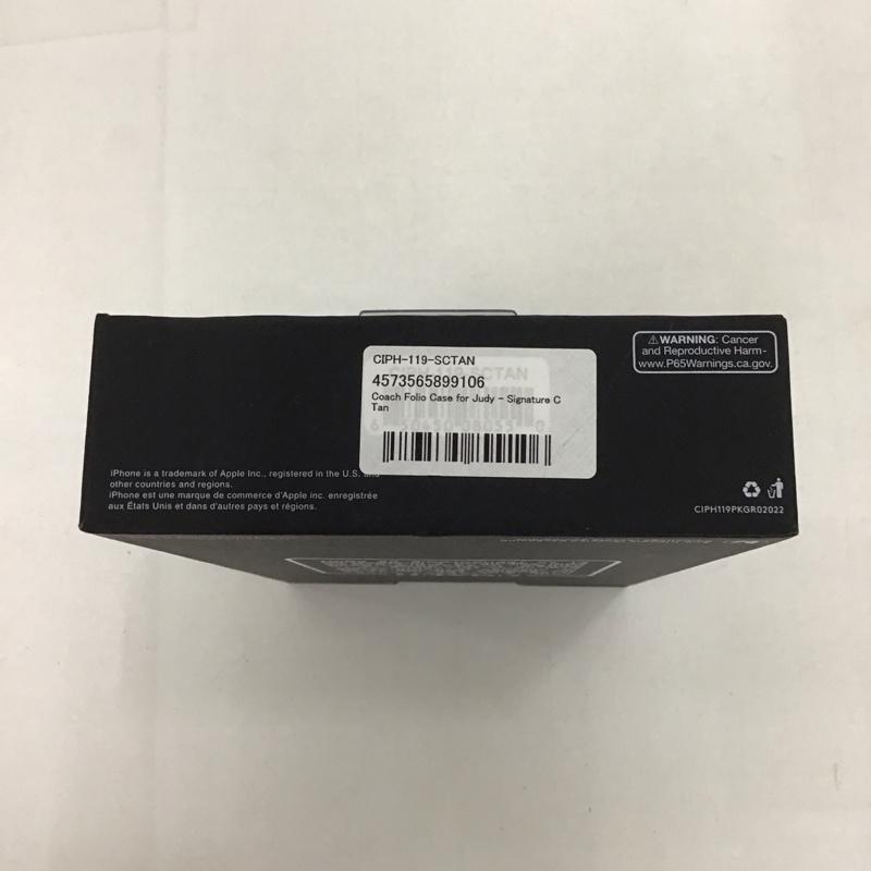 COACH コーチ ファッション小物 ファッション小物 CIPH-119-SCTAN Folio Case iPhoneケース 手帳型 iPhone 14 Pro【USED】【古着】【中古】10123065