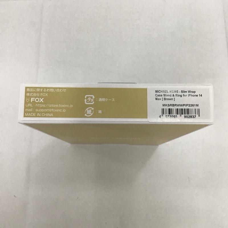 MICHAEL KORS マイケルコース ファッション小物 ファッション小物 MKSRBRWWPIP2261M Slim Wrap Case Stand &amp; Ring for iPhone 14 Plus iPhoneケース【USED】【古着】【中古】10123241