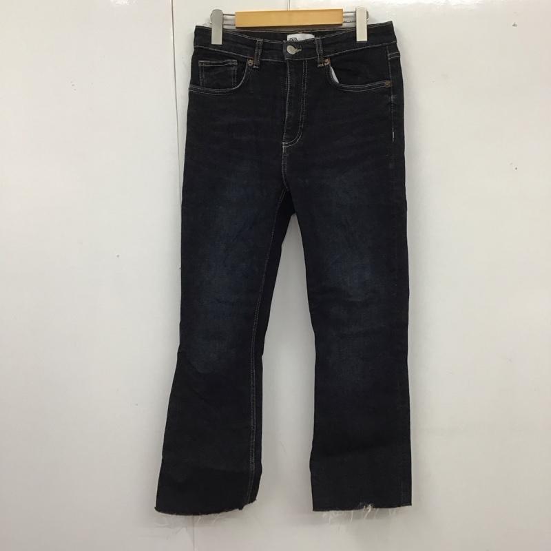 ZARA バギーデニム　EUR34 USA2 MEX24 ブラック　黒 ZARA バギーデニム EUR34 USA2 MEX24 ブラック 黒 - メルカリ