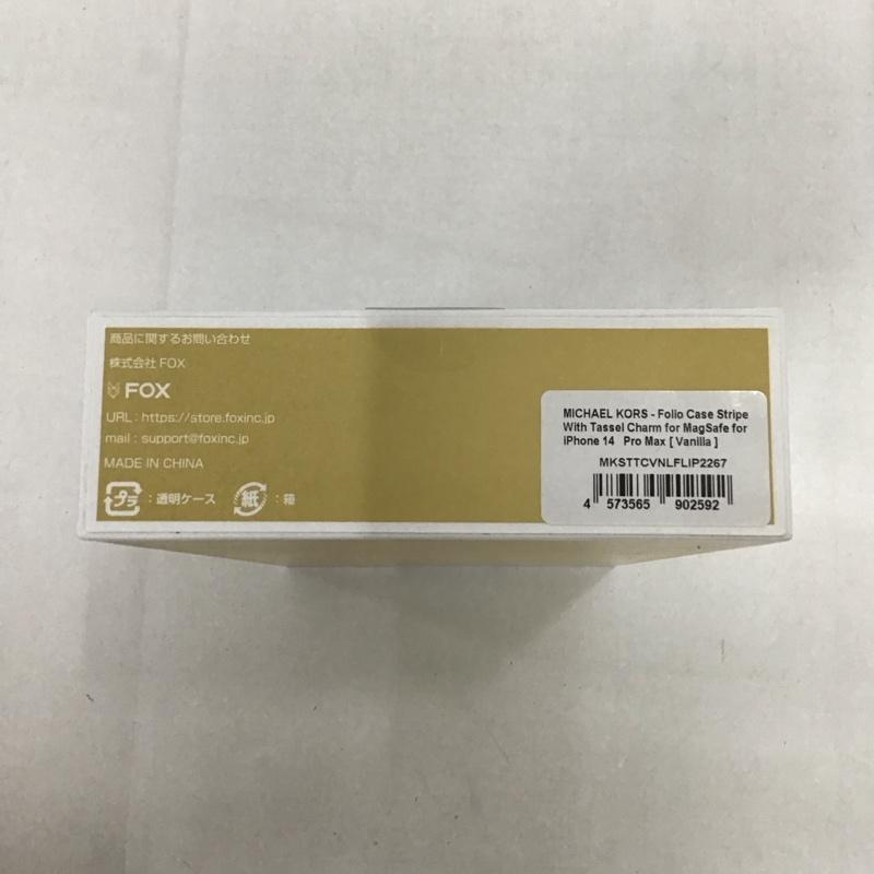 MICHAEL KORS マイケルコース ファッション小物 ファッション小物 MKSTTCVNLFLIP2267 iPhone 14 Pro MAX iPhoneケース 手帳型【USED】【古着】【中古】10126334