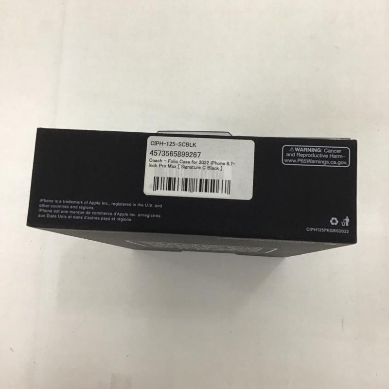 COACH コーチ ファッション小物 ファッション小物 CIPH-125-SCBLK iPhone 14 Pro Max iPhoneケース 手帳型 Folio Case【USED】【古着】【中古】10126357
