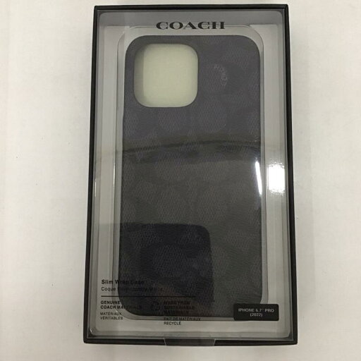 COACH コーチ ファッション小物 ファッション小物 CIPH-124-SCBLK iPhone14 Pro Max iPhoneケース SLIM WRAP CASE【USED】【古着】【中古】10126805 COACH コーチ ファッション小物 ファッション小物 CIPH-124-SCBLK iPhone14 Pro Max iPhoneケース SLIM WRAP CASE【USED】【古着】【中古】10126805