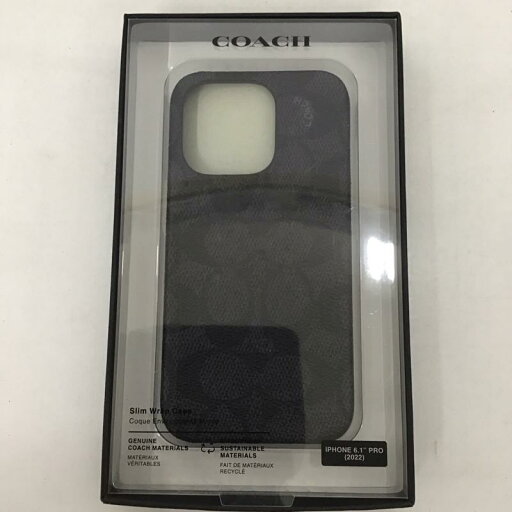 COACH コーチ ファッション小物 ファッション小物 CIPH-118-SCBLK iPhone 14 Pro iPhoneケース Slim Wrap Signature C【USED】【古着】【中古】10126821 COACH コーチ ファッション小物 ファッション小物 CIPH-118-SCBLK iPhone 14 Pro iPhoneケース Slim Wrap Signature C【USED】【古着】【中古】10126821