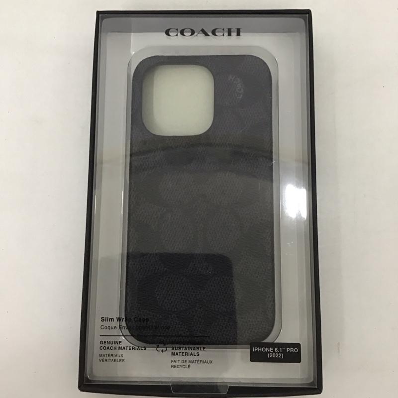 COACH コーチ ファッション小物 ファッション小物 CIPH-118-SCBLK iPhone 14 Pro iPhoneケース Slim Wrap Signature C【USED】【古着】【中古】10126823