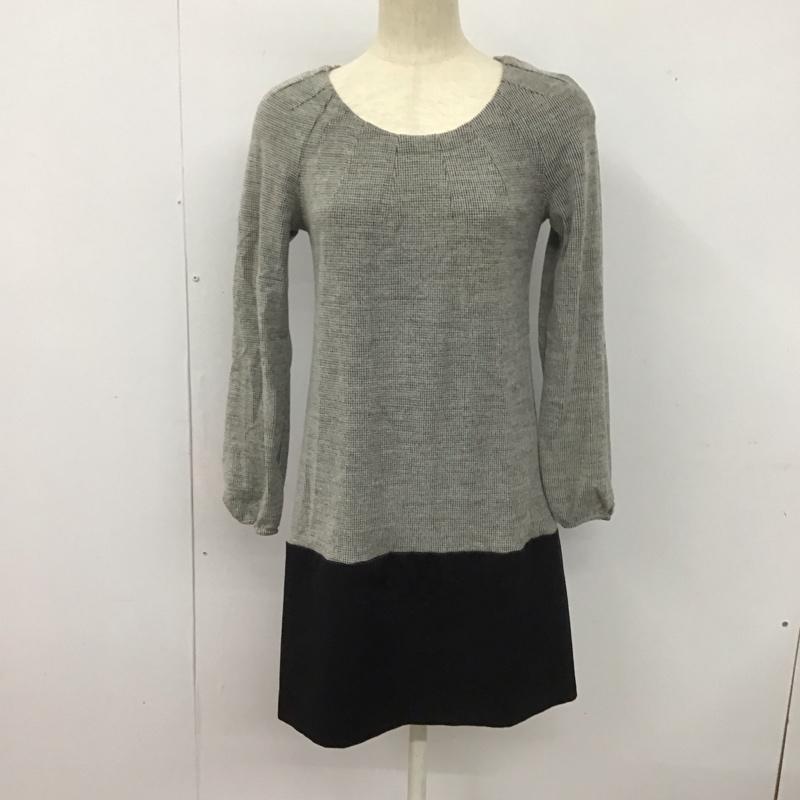 SCOTCLUB スコットクラブ ミニスカート ワンピース One-Piece Mini Skirt, Short Skirt 長袖ワンピース クルーネック【USED】【古着】【中古】10127401