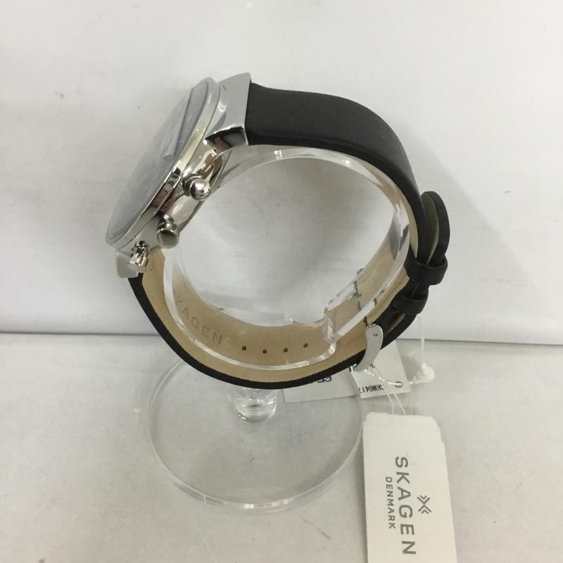 SKAGEN スカーゲン アナログ（クォーツ式） 腕時計 Watch Analog (Quartz) SKW6417 レザーベルト 箱有【USED】【古着】【中古】10127492