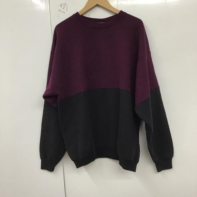 HANES ヘインズ 長袖 トレーナー Sweat, Sweatshirt 長袖トレーナー スウェット クルーネック プルオーバー 90s バイカラー【USED】【古着】【中古】10129059