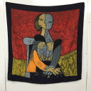 USED 古着 スカーフ、ポケットチーフ ファッション小物 Scarf ピカソ 大判スカーフ シルク【USED】【古着】【中古】10129099