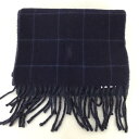 POLO RALPH LAUREN ポロラルフローレン マフラー マフラー Long Scarf チェック フリンジ【USED】【古着】【中古】10129917