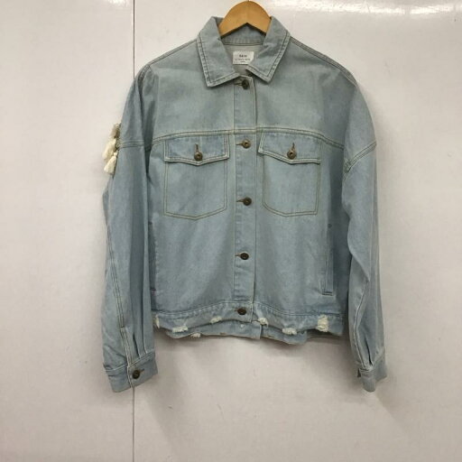 YECCA VECCA イェッカヴェッカ ジャケット、ブレザー ジャケット、上着 Jacket 7B11L0Y0200 コインフリンジデニムジャケット【USED】【古着】【中古】10130971 YECCA VECCA イェッカヴェッカ ジャケット、ブレザー ジャケット、上着 Jacket 7B11L0Y0200 コインフリンジデニムジャケット【USED】【古着】【中古】10130971
