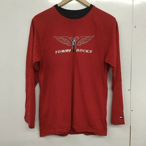 TOMMY HILFIGER トミーヒルフィガー 長袖 カットソー Cut and Sewn 長袖カットソー プリントカットソー クルーネック 90s【USED】【古着】【中古】10132302 TOMMY HILFIGER トミーヒルフィガー 長袖 カットソー Cut and Sewn 長袖カットソー プリントカットソー クルーネック 90s【USED】【古着】【中古】10132302