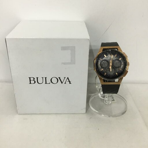 BULOVA ブローバ アナログ(クォーツ式) 腕時計 Watch Analog (Quartz) 98A185 CURV カーブ 箱有【USED】【古着】【中古】10133874 BULOVA ブローバ アナログ(クォーツ式) 腕時計 Watch Analog (Quartz) 98A185 CURV カーブ 箱有【USED】【古着】【中古】10133874