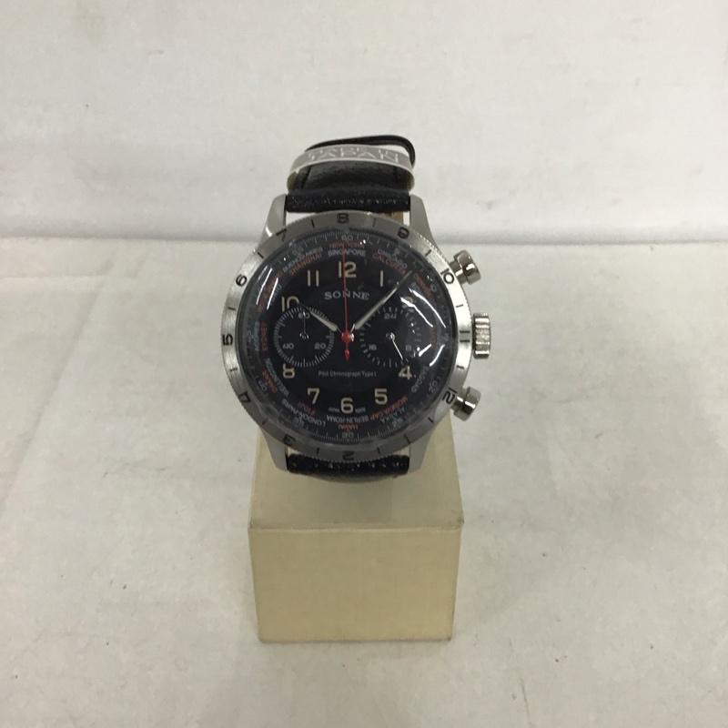 SONNE ゾンネ アナログ(クォーツ式) 腕時計 Watch Analog (Quartz) HI003 レザーベルト 箱有【USED】【古着】【中古】10134100