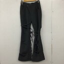 LAGUA GEM ラグア ジェム スラックス パンツ Pants, Trousers Slacks 510HAA31-0491 ASYMMETRY RIBON フレアパンツ【USED】【古着】【中古】10134227