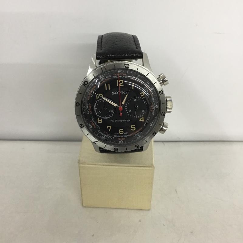 SONNE ゾンネ アナログ(クォーツ式) 腕時計 Watch Analog (Quartz) HI003 日本製 レザーベルト【USED】【古着】【中古】10135165