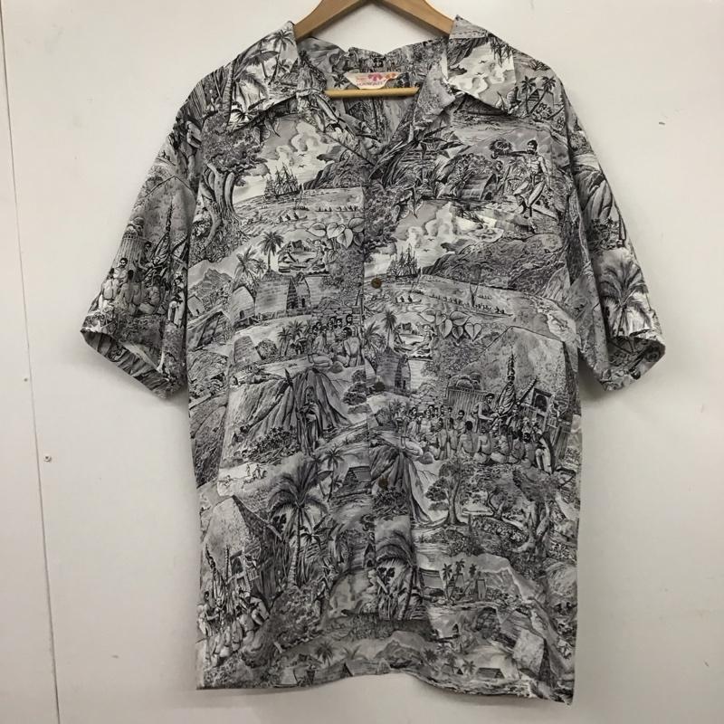 SEARS シアーズ 半袖 シャツ、ブラウス Shirt, Blouse 半袖シャツ プリントシャツ ポケットシャツ アロハシャツ【USED】【古着】【中古】10135963