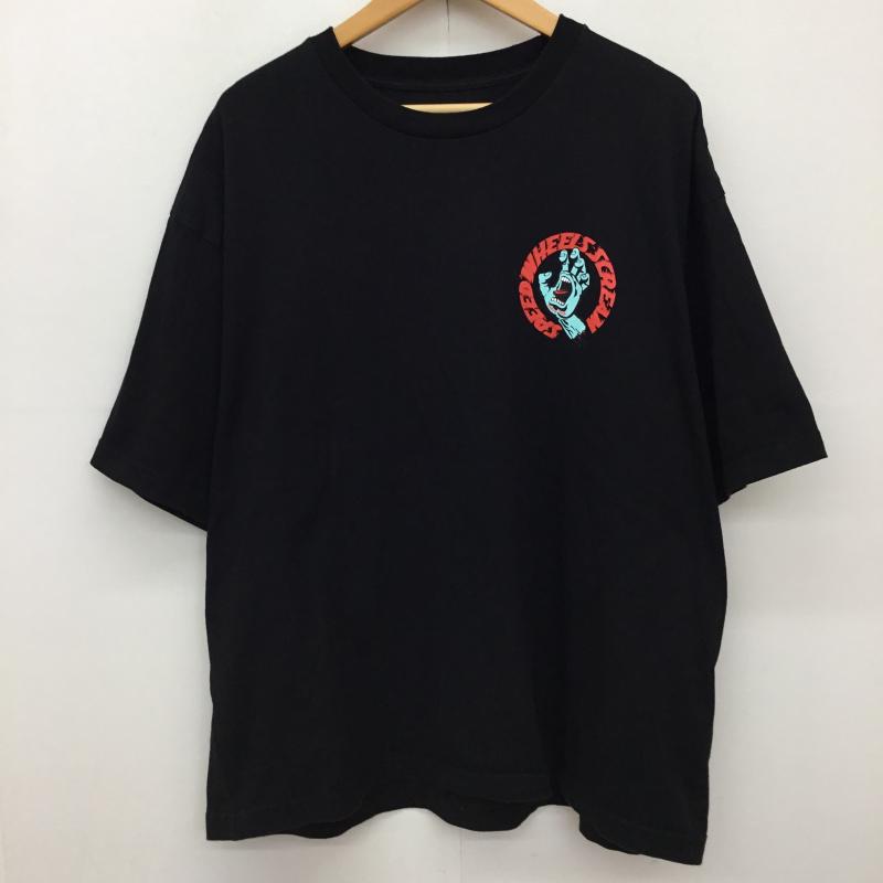 古着　SANTA CRUZ ロゴ Tシャツ ブラック　黒　L フェード 古着 SANTA CRUZ ロゴ Tシャツ ブラック 黒 L フェード 古着