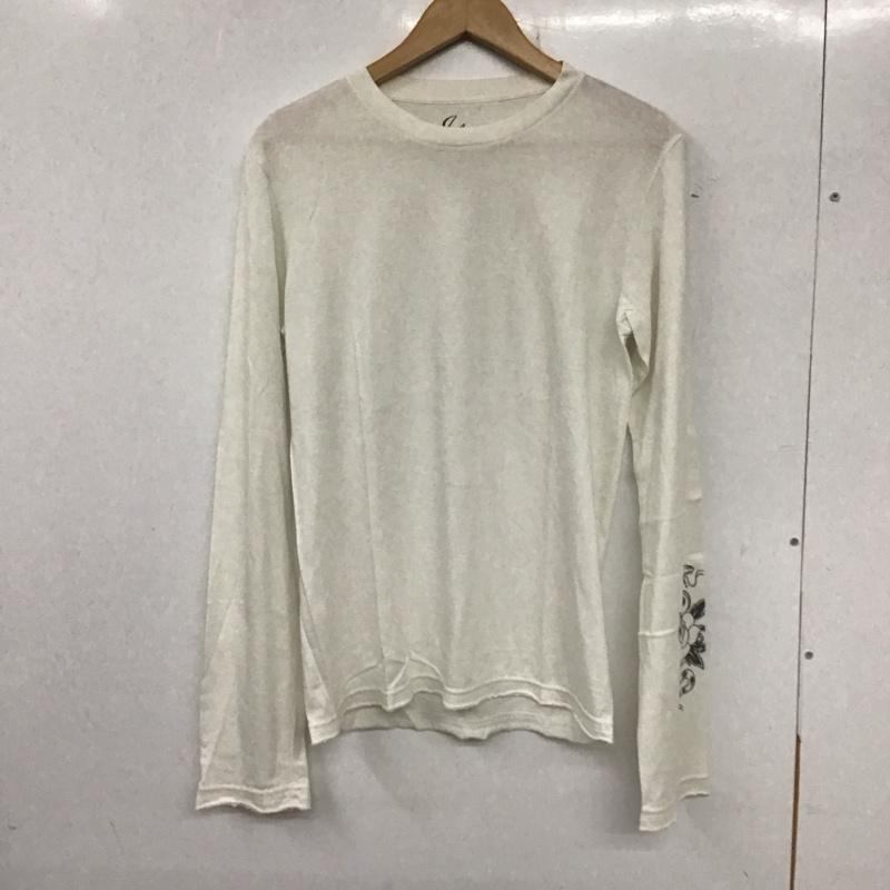 ナンバーナイン　編み込みTシャツ　長袖　2　ホワイト　カットソー 楽天市場】NUMBER(N)INE ナンバーナイン（Tシャツ・カットソー