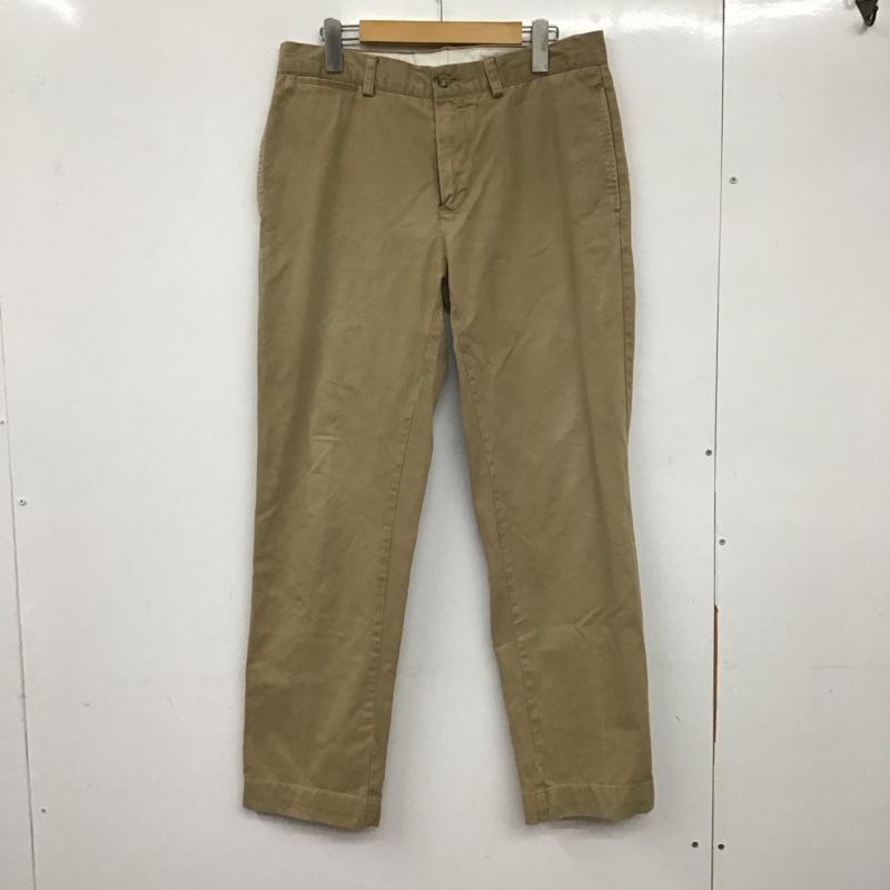 (古着)80s USA製 polo ralph lauren ワイドチノパンツ 80s USA製 ラルフローレン 2タックチノパンツ カーキ W33L34