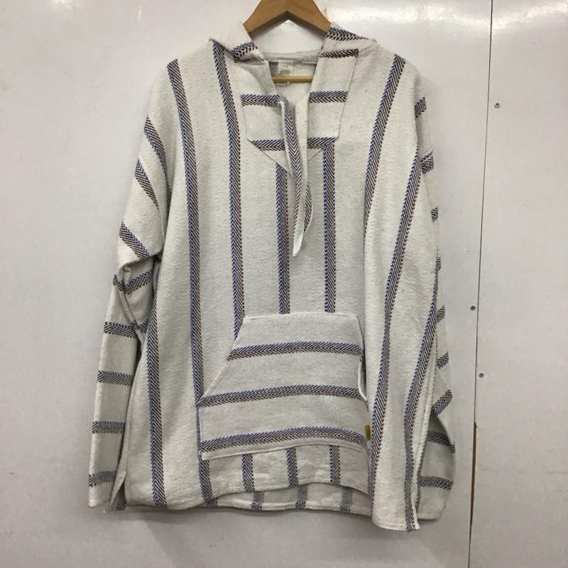 USED 古着 長袖 パーカー Hooded Sweatshirt, Hoodie メキシカンパーカー Vネック 長袖パーカー【USED】【古着】【中古】10138122(4)