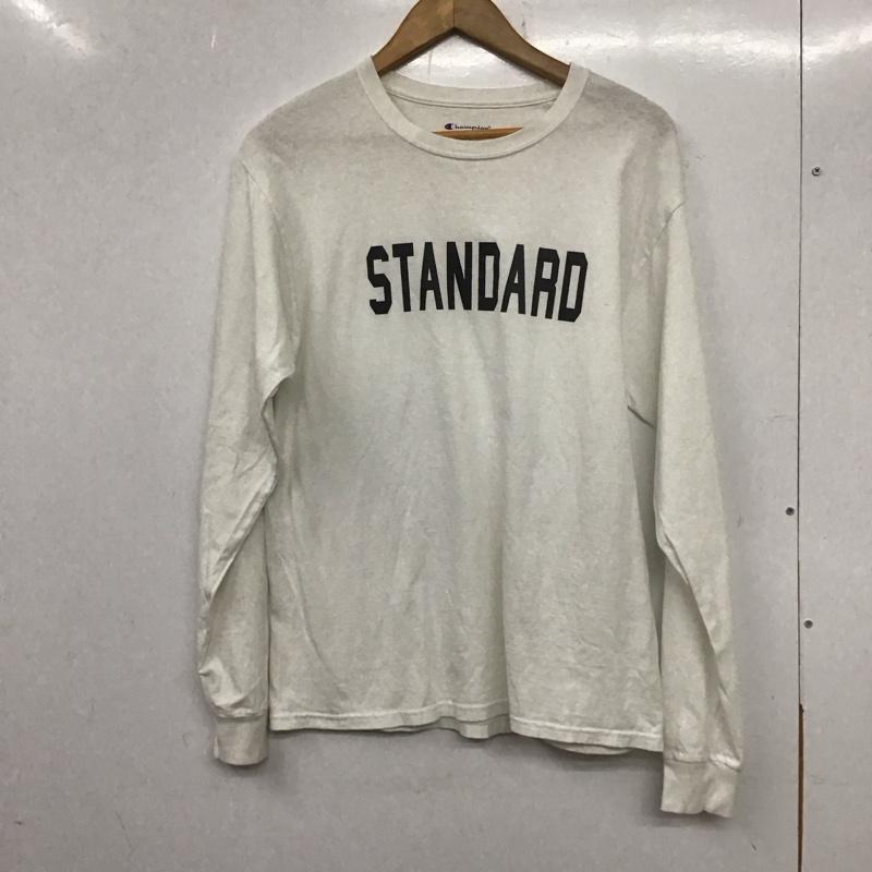 Champion チャンピオン 長袖 カットソー Cut and Sewn 長袖カットソー プリントカットソー クルーネック【USED】【古着】【中古】10138202