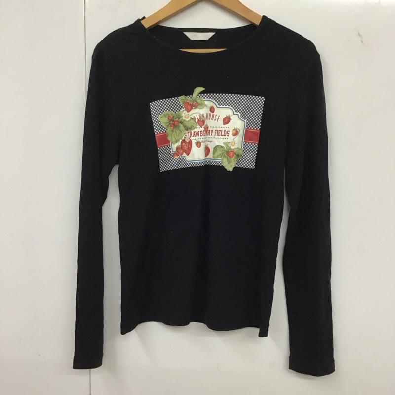 PINK HOUSE ピンクハウス 長袖 Tシャツ T Shirt ロンT 苺 プリント【USED】【古着】【中古】10138586