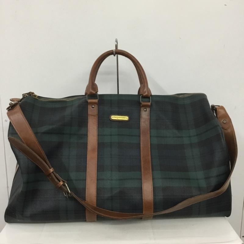しおんポロバイラルフローレン 大容量ボストンバッグ　タータンチェック　60 ポロラルフローレン ボストンバッグ 2way チェック 大容量 60cm