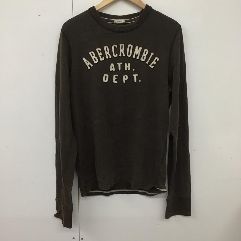 ABERCROMBIE&FITCH アバクロンビーアンドフィッチ 長袖 カットソー Cut and Sewn 長袖カットソー プリントカットソー クルーネック【USED】【古着】【中古】10140123