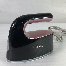 【展示品・中古品】 東芝 / TOSHIBA コード付き衣類スチーマー TAS-X3 衣類スチーマー 衣類スチーマー 2018年製 約30秒 950W 55ml ピンクブラック 30015130