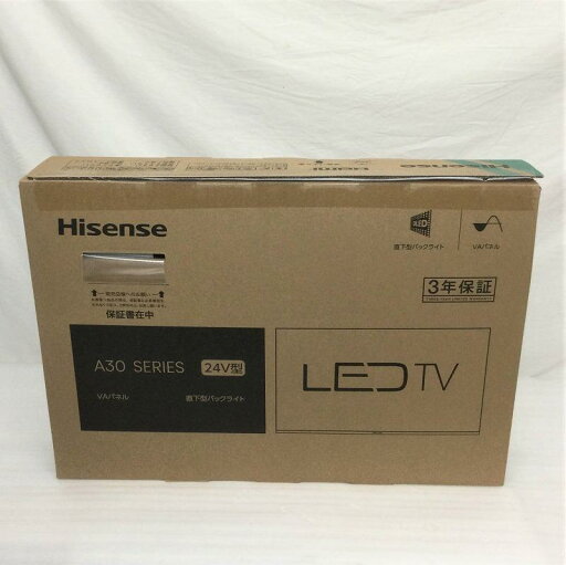 【未開封】 ハイセンス / Hisense ハイビジョン液晶テレビ 24A30H ハイビジョン液晶テレビ 液晶テレビ 24インチ 黒 2 2 30015488 【未開封】 ハイセンス / Hisense ハイビジョン液晶テレビ 24A30H ハイビジョン液晶テレビ 液晶テレビ 24インチ 黒 2 2 30015488