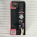 【未開封・中古品】 マクロス / macros コードレスヘアアイロン MEBL-48BK USB充電式・ストレート ヘアアイロン 2017年 150g USB充電式(USB接続コード、USB接続ACアダプタ付属) 約205℃ ブラック 30015807