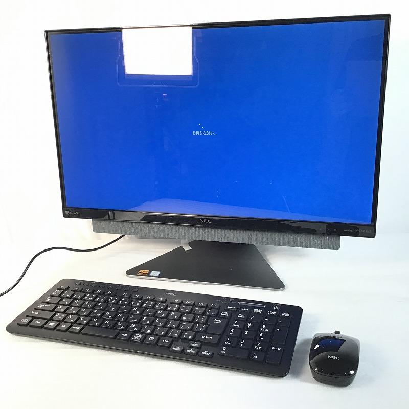 楽天クラシカ【中古品】 NEC LAVIE DA770KAB PC-DA770KAB All-in-one デスクトップ 2018年製 23.8インチ （1920×1080） ダークシルバー Windows10 Home Intel Corei7-8550U CPU 1.80GHz HDD 3TB 8GB ブルーレイ あり 30016598