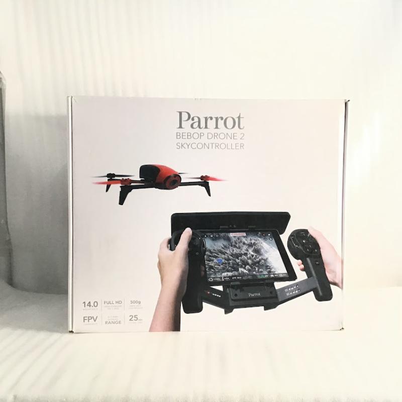 【未開封・中古品】 パロット / Parrot ビーバップ2 スカイコントローラーセット PF726140 撮影用ドローン ラジコン 2016年 ドローン：500g コントローラー：500g フルHD（1920×1080/30fps） 約25分 8GB Android／iOS レッド 30016725