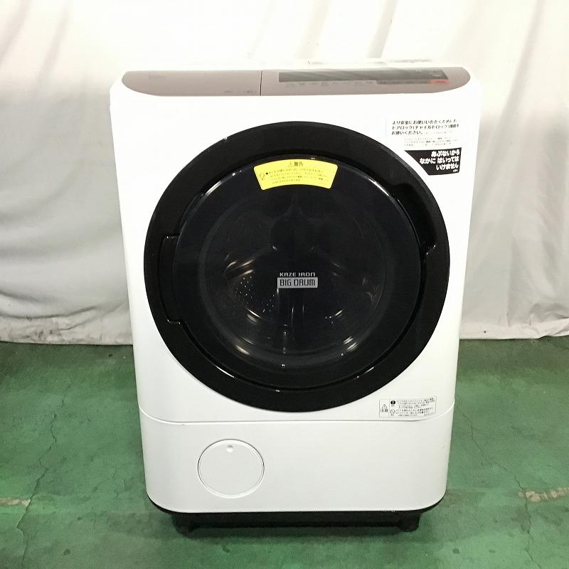 【中古品】 日立 / HITACHI ヒートリサイクル 風アイロン ビッグドラム BD-NV120CL 左開き ヒートサイクル乾燥 ドラム式洗濯乾燥機 12kg 6kg 2018年製 8001808 シャンパン 30016982